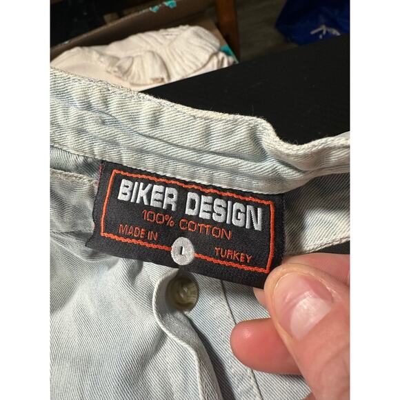 Sturgis 2002 Denim Cutoff Denim Vest Light Wash Y2K Moto Biker Size Large - Picture 3 of 13